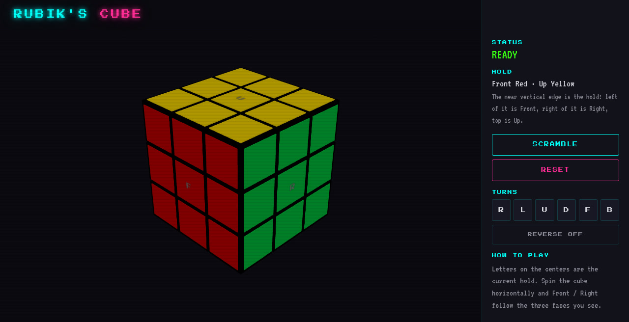 Interactive Rubik’s Cube